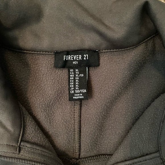 Forever 21 Army Green Men’s Zip Up Sweatshirt - Picture 8 of 9